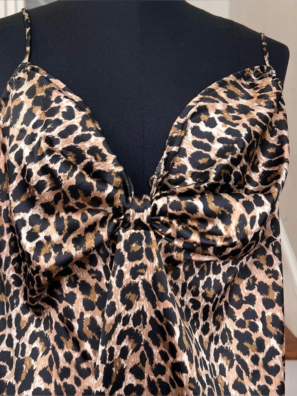 Victoria’s Secret Vintage Y2K Leopard Satin Slip 2000s - Picture 3 of 7